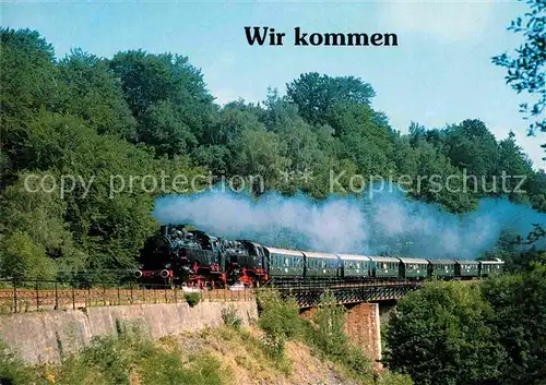 AK / Ansichtskarte Lokomotive Gueterzug Dampflokomotive 861333 und 861049 Leubsdorf  Kat. Eisenbahn