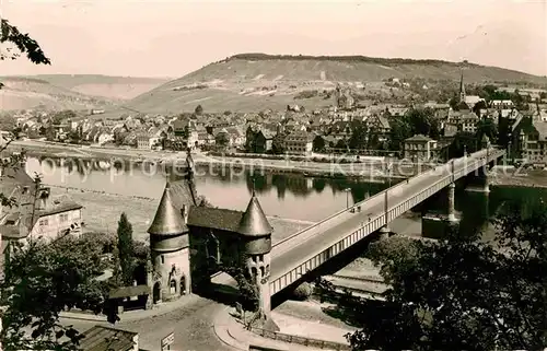 AK / Ansichtskarte Traben Trarbach Brueckenschenke Weinstuben und Cafe Panorama Kat. Traben Trarbach