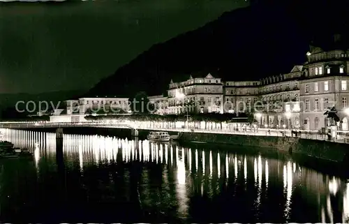 AK / Ansichtskarte Bad Ems Kurhaus Kurpromenade bei Nacht Kat. Bad Ems