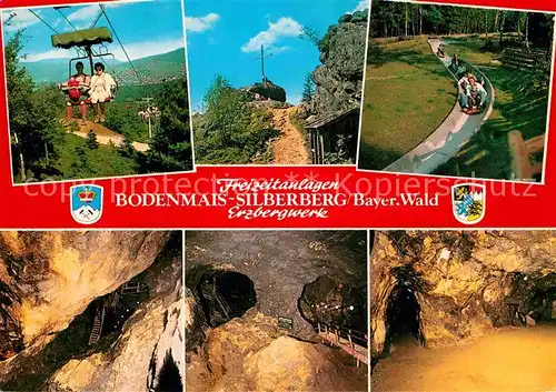 AK / Ansichtskarte Silberberg Bodenmais Freizeitanlagen Erzbergwerk Sessellift Rodelbahn Kat. Bodenmais