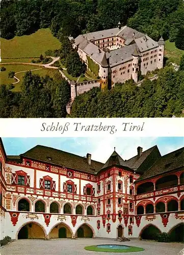 AK / Ansichtskarte Jenbach Tirol Fliegeraufnahme Schloss Tratzberg Innenhof