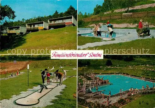AK / Ansichtskarte Sontra Familienferiendorf Minigolf Kneippbad Schwimmbad Kat. Sontra