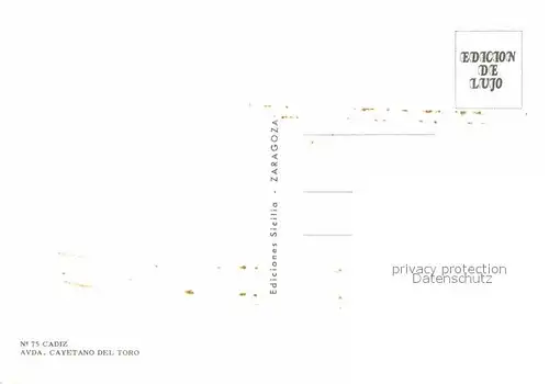 AK / Ansichtskarte Cadiz Andalucia Cayetano del Toro Kat. Cadiz