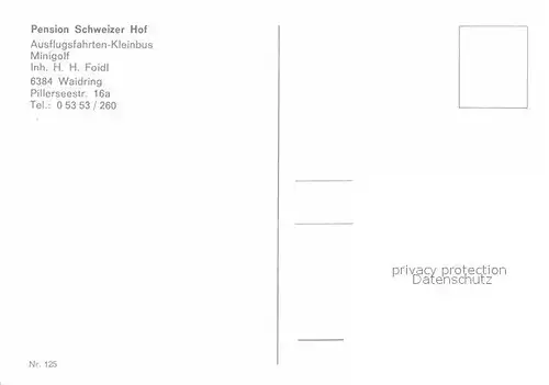 AK / Ansichtskarte Waidring Tirol Pension Schweizer Hof Kat. Waidring