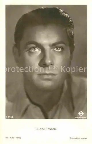 AK / Ansichtskarte Schauspieler Rudolf Prack  Kat. Kino und Film