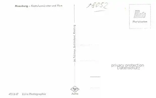 AK / Ansichtskarte Moosburg Isar Kastulusmuenster Plan Kat. Moosburg a.d.Isar