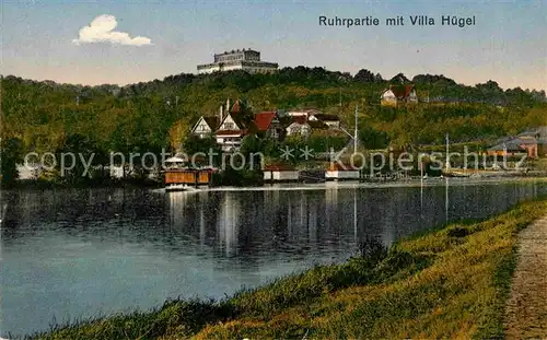 AK / Ansichtskarte Essen Ruhr Ruhrpartie Villa Huegel Kat. Essen