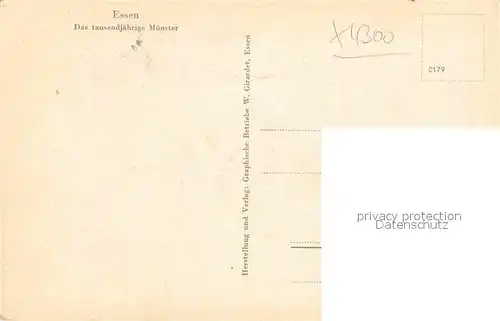 AK / Ansichtskarte Essen Ruhr 1000jaehriges Muenster Kat. Essen