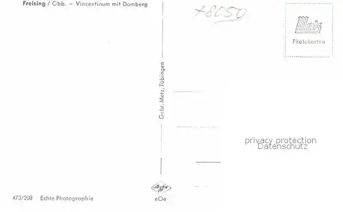 AK / Ansichtskarte Freising Oberbayern Vincentinum Domberg Kat. Freising