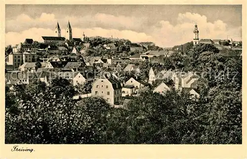 AK / Ansichtskarte Freising Oberbayern Panorama Kat. Freising