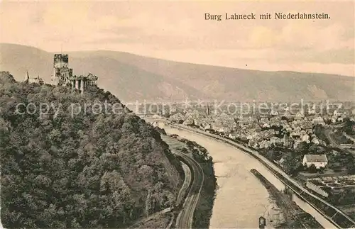 AK / Ansichtskarte Niederlahnstein Burg Lahneck Kat. Lahnstein