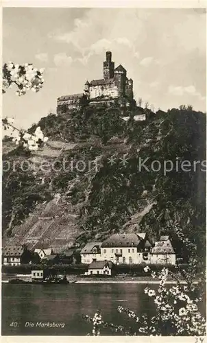 AK / Ansichtskarte Marksburg Panorama Kat. Braubach