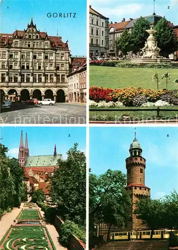 AK / Ansichtskarte Goerlitz Sachsen Rathaus Platz der Befreiung Ochsenbastei Reichenbacher Turm  Kat. Goerlitz
