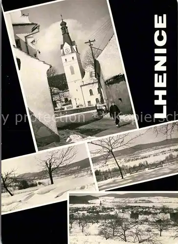 AK / Ansichtskarte Lhenice Ortspartie mit Kirche 