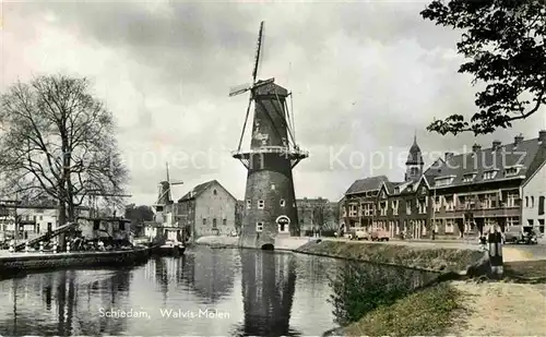 AK / Ansichtskarte Schiedam Walvis Molen Kat. Schiedam