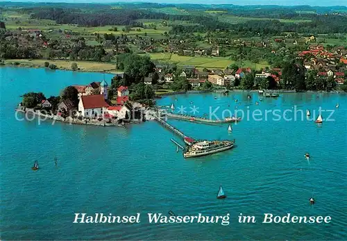 AK / Ansichtskarte Wasserburg Bodensee Halbinsel Panorama Luftbild Kat. Wasserburg (Bodensee)