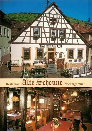 AK / Ansichtskarte Neckargemuend Restaurant Alte Scheune Kat. Neckargemuend