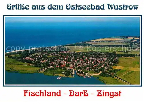 AK / Ansichtskarte Wustrow Ostseebad Fischland Darss Zingst Luftbild Kat. Ostseebad Wustrow