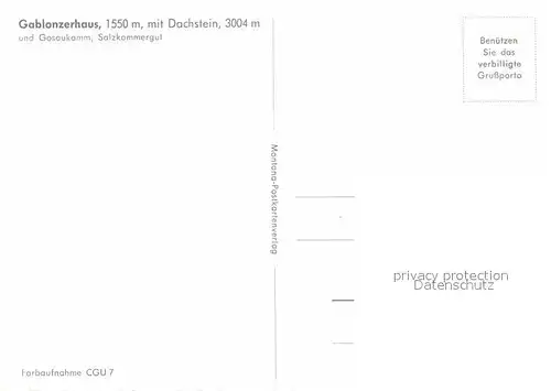 AK / Ansichtskarte Gablonzerhaus Dachstein Gosaukamm Kat. Oesterreich