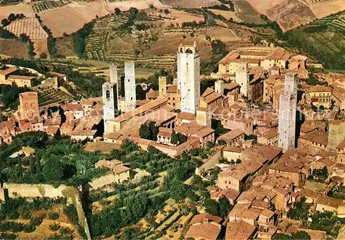 AK / Ansichtskarte San Gimignano Panorama Luftbild