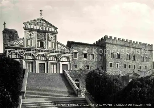 AK / Ansichtskarte Firenze Toscana Basiliccca San Miniato al Monte Palazzo Vescovi Kat. Firenze