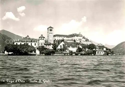 AK / Ansichtskarte Isola San Giulio Lago di Orta Panorama Kat. Italien