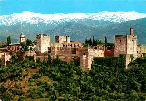 AK / Ansichtskarte Granada Andalucia Alhambra Sierra Nevada Schloss Kat. Granada