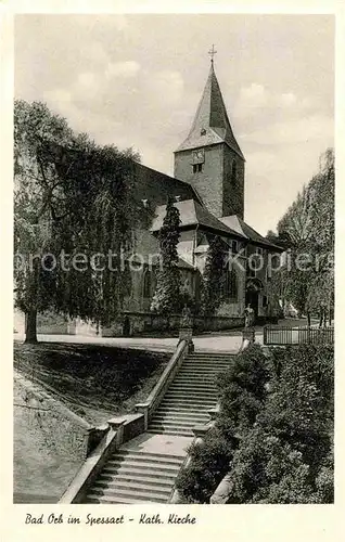 AK / Ansichtskarte Bad Orb Kath Kirche Treppenaufgang Kat. Bad Orb