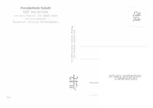 AK / Ansichtskarte Marzoll Fremdenheim Reischl Kat. Bad Reichenhall