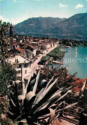 AK / Ansichtskarte Ascona TI Panorama Lago Maggiore Kat. Ascona