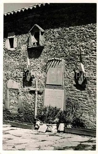 AK / Ansichtskarte Vercors Le Chapelle Drome Mur des Fusilies Kat. 