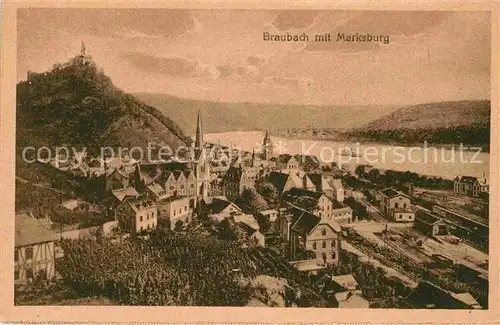 AK / Ansichtskarte Marksburg Panorama Kat. Braubach