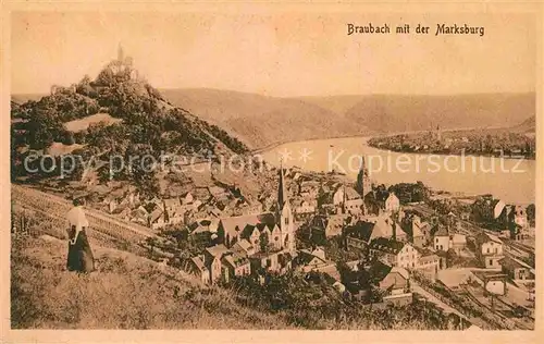 AK / Ansichtskarte Marksburg Panorama  Kat. Braubach