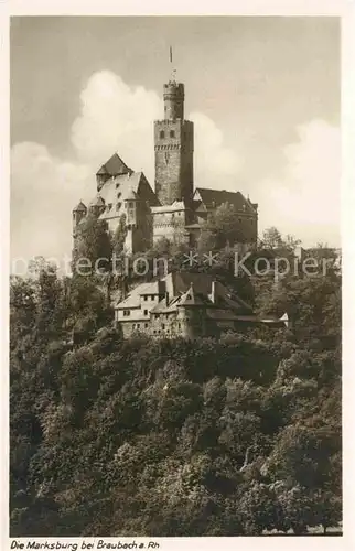 AK / Ansichtskarte Marksburg Burganlage Kat. Braubach