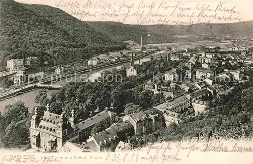 AK / Ansichtskarte Ems Bad Panorama Kat. Bad Ems