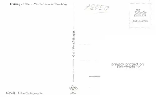 AK / Ansichtskarte Freising Oberbayern Domberg Vincentinum Kat. Freising