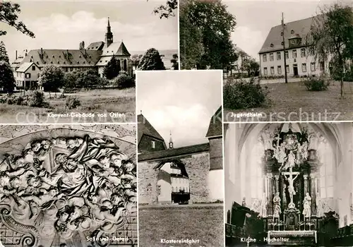 AK / Ansichtskarte St Goarshausen Praemonstratenser Kloster Schoenau Jugendheim Sakristai Kat. Sankt Goarshausen