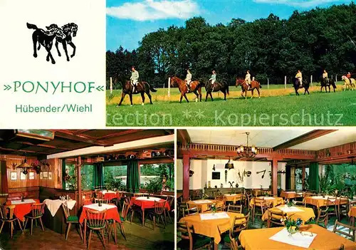 AK / Ansichtskarte Huebender Hotel Ponyhof Kat. Wiehl