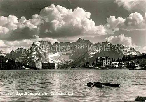 AK / Ansichtskarte Lago di Misurina Blick ueber den See mit Sorapis Kat. Italien