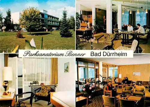 AK / Ansichtskarte Bad Duerrheim Parksanatorium Benner Kat. Bad Duerrheim