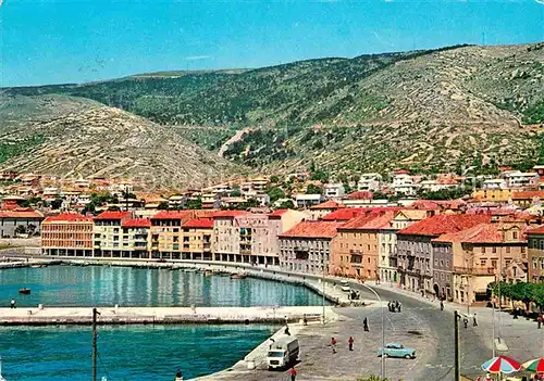 AK / Ansichtskarte Senj Gospic Lika Senj Uferstrasse am Hafen Kat. Kroatien