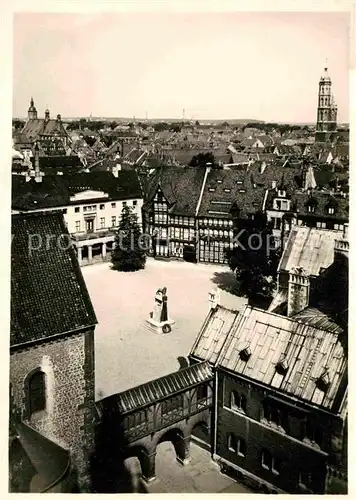 AK / Ansichtskarte Braunschweig Burgplatz Blick vom Rathausturm Kirchen Kat. Braunschweig