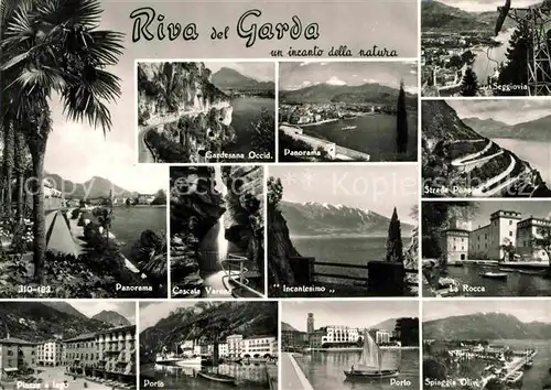 AK / Ansichtskarte Riva del Garda Panorama Gardasee und Umgebung Kat. 