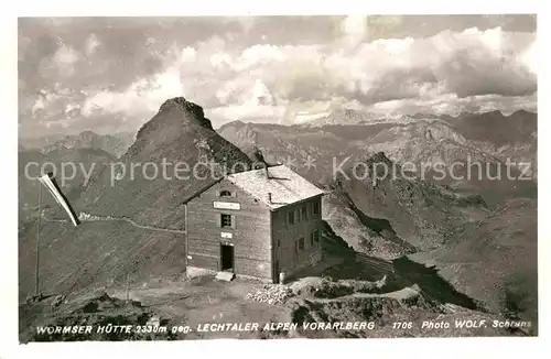 AK / Ansichtskarte Wormserhuette Lechtaler Alpen Vorarlberg Kat. Tschagguns Vorarlberg