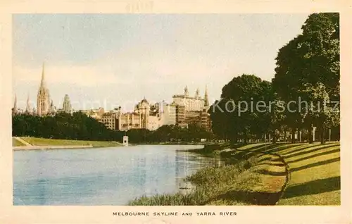 AK / Ansichtskarte Melbourne Victoria Skyline and Yarra River Kat. Melbourne