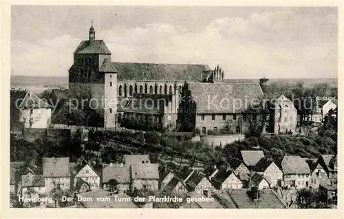 AK / Ansichtskarte Havelberg Dom vom Turm der Pfarrkirche gesehen Kat. Havelberg