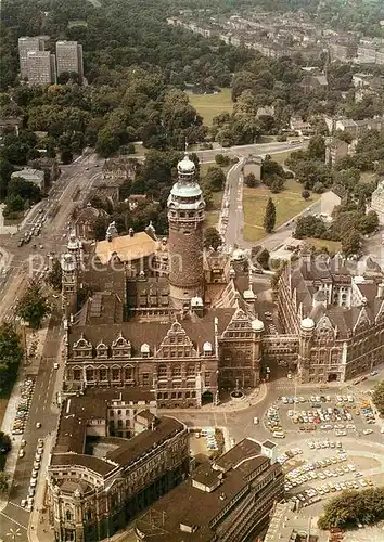 AK / Ansichtskarte Leipzig Fliegeraufnahme Neues Rathaus Kat. Leipzig