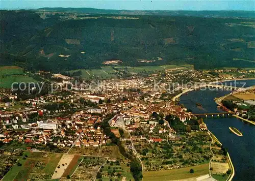 AK / Ansichtskarte Bad Saeckingen Fliegeraufnahme mit Rhein Kat. Bad Saeckingen