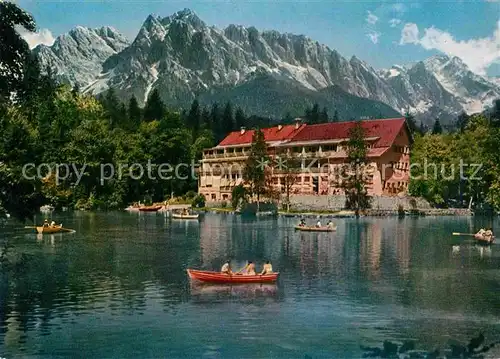 AK / Ansichtskarte Zugspitze Hotel Badersee Kat. Garmisch Partenkirchen