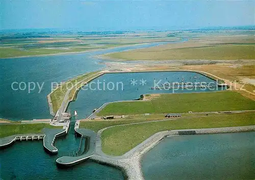 AK / Ansichtskarte Meldorf Fliegeraufnahme Bucht mit Yachthafen Kat. Meldorf